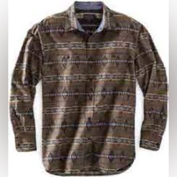 Pendleton Brown Patterned Casual Button Down Shirt - Picture 2 of 7